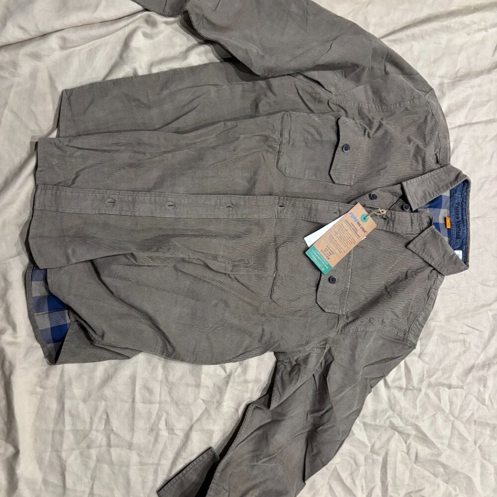 Tailor Vintage Men's Corduroy Button Down L Fallen Rock Buffalo
